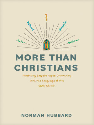 cover image of More than Christians